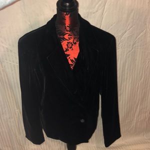 Rena Rowan black velvet jacket